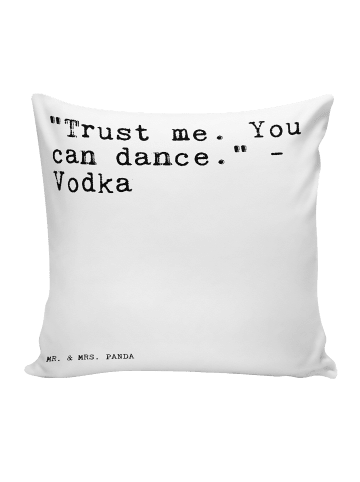 Mr. & Mrs. Panda deko kissen "Trust me. You can... mit Spruch in Weiß