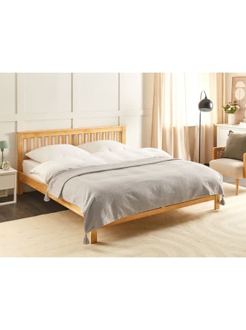 Beliani Tagesdecke LINDULA in Beige - (W) 150 x (L) 200 cm