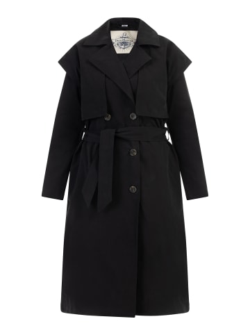 DreiMaster Vintage Trenchcoat in Schwarz