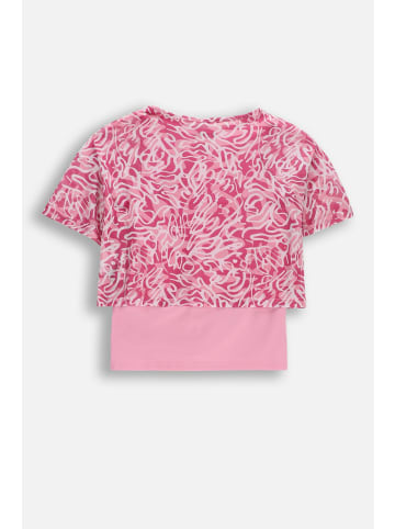 Lemon explore T-Shirt mit kurzen Ärmeln in rosa