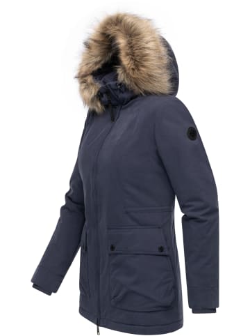 ragwear Kurzmantel Monadetta Warm YOUMODO in Navy