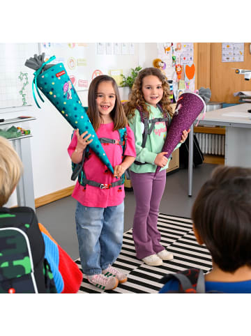 Step by Step Schultüte, mit eingenähtem Bändchen in Dino Night Tyro