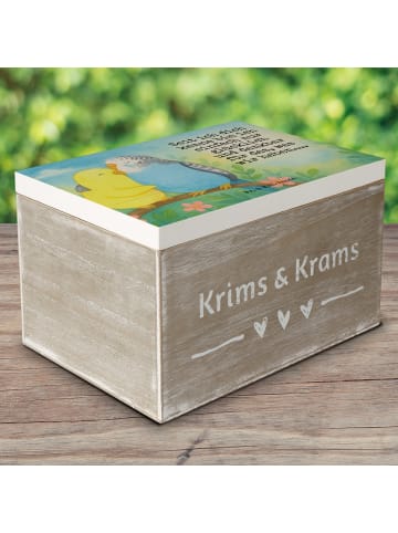 Mr. & Mrs. Panda Holzkiste mit Deckel Wellensittich Liebe Design... in Weiß