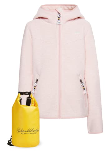 Schmuddelwedda Mädels Blouson + Tagesrucksack - Set in Pastellrosa Melange