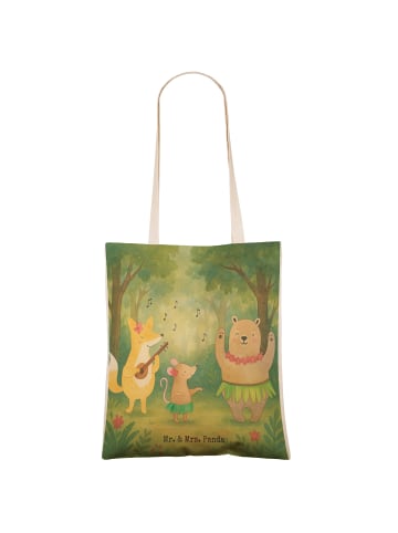 Mr. & Mrs. Panda Tote Bag Waldtiere Aloha Design ohne Spruch in Weiß