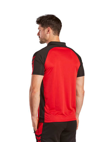 erima Six Wings Poloshirt in rot/schwarz