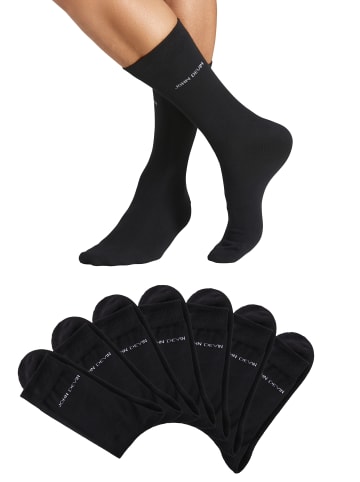 John Devin Basicsocken in 7x schwarz