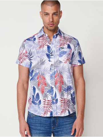 KOROSHI KurzÃ¤rmliges hemd. in blau