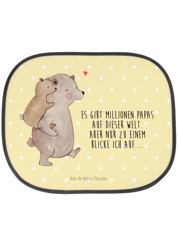 Mr. & Mrs. Panda Sonnenschutz Auto Papa Bär mit Spruch in Gelb Pastell