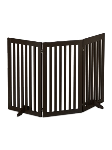 relaxdays Absperrgitter in Braun - (B)154 x (H)92 cm