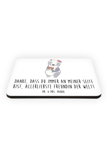Mr. & Mrs. Panda Magnet Beste Freundin mit Spruch in Weiß
