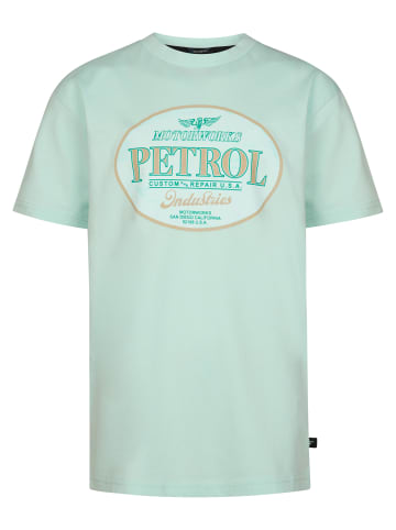 Petrol Industries Bedrucktes Jersey-T-Shirt Nopal in Grün