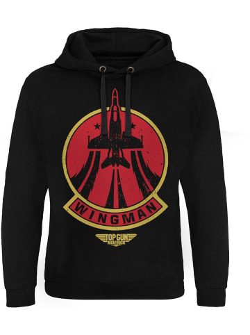 TOP GUN Hoodie in Schwarz