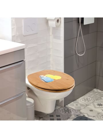 Mr. & Mrs. Panda Toilettendeckel Wellensittich Liebe ohne Spruch in Braun