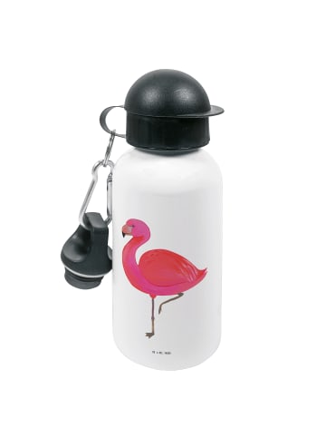 Mr. & Mrs. Panda Kindertrinkflasche Flamingo Classic ohne Spruch in Weiß