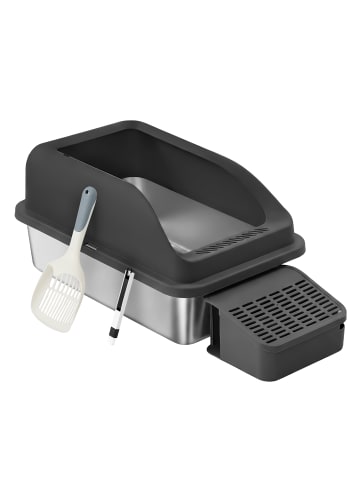 Feandrea Katzentoilette Boxal in Schwarz - (B)62 x (H)30 x (T)42 cm