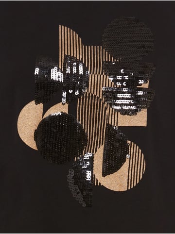 Olsen Langarmshirt Hannah in schwarz gold