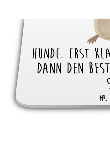 Mr. & Mrs. Panda Untersetzer für Gläser Hund Liebe mit Spruch in Weiß