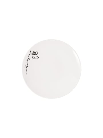 Villeroy & Boch Frühstücksteller Statement Lines ø 21,2 cm weiß in weiß