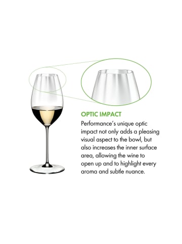 RIEDEL Glas 2er Set Sauvignon Blanc Gläser Performance 440 ml in transparent
