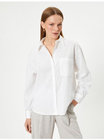 KOTON Shirt in Grauweiß