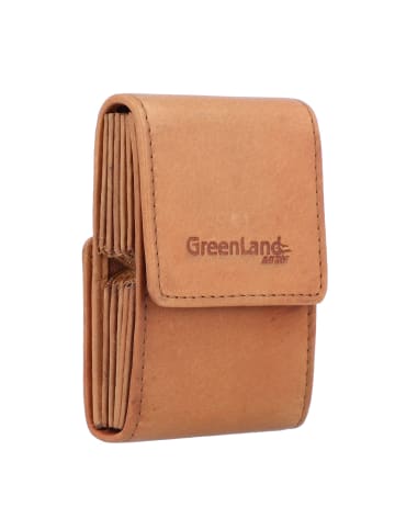 Greenland Nature GreenLand NATURE Kreditkartenetui RFID Schutz Leder 7 cm cognac2