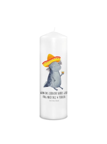 Mr. & Mrs. Panda Kerze Axolotl Tequila mit Spruch in Weiß
