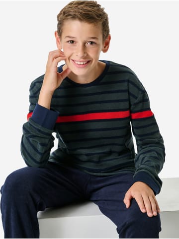 Schiesser Pyjama Nightwear in dunkelgrün