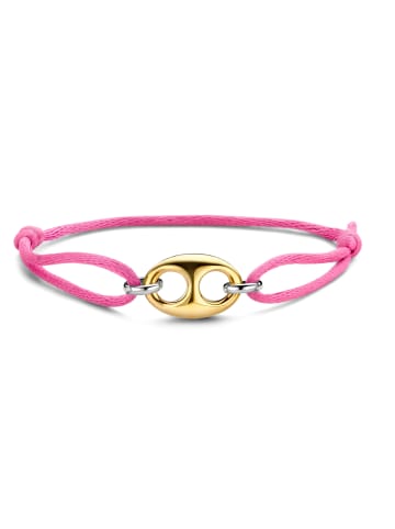 Ti Sento Milano Armband "bicolor mit Seidenkordel pink 2986PY" in Gold