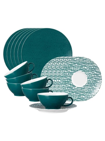 Seltmann Weiden 18er Set Teeservice Life Fashion in Trendy Petrol