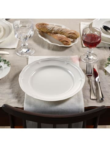 Villeroy & Boch 12er Set Tafelservice Manoir in weiß