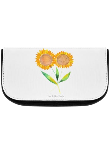 Mr. & Mrs. Panda Make-Up Tasche Blume Sonnenblume ohne Spruch in Weiß