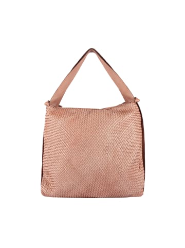 FELIPA Geflochtene Ledertasche in Pink