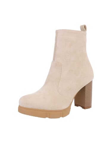 Ital-Design Stiefelette in Beige