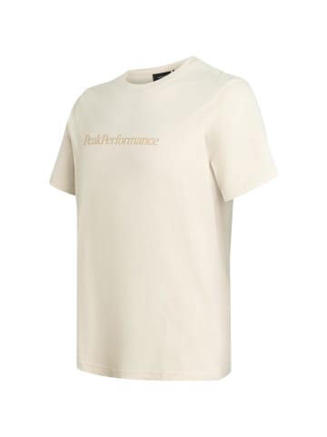 Peak Performance T-Shirt Big Logo in sand fog