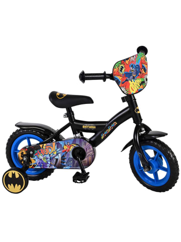 Volare Kinderfahrrad Batman Fahrrad für Jungen 10 Zoll Kinderrad in Schwarz 2 Jahre