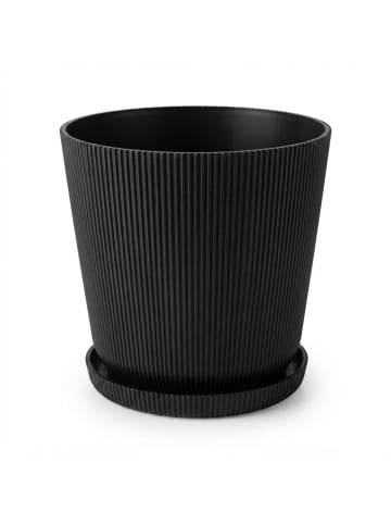 relaxdays 2x Blumentopf in Schwarz - (H) 20 x Ø 20 cm