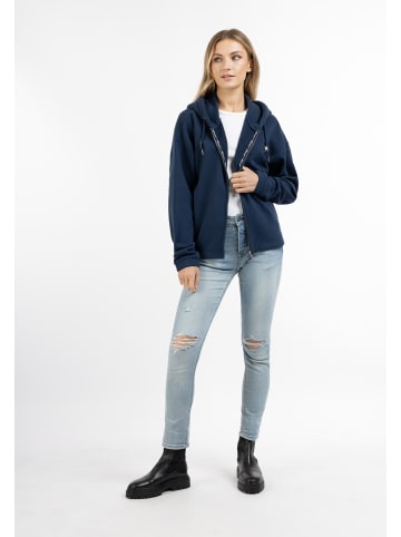 DreiMaster Damen Oversize Sweatjacke in Dunkelmarine