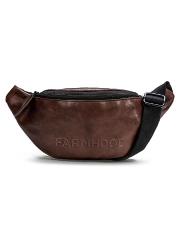 Farmhood Memphis Gürteltasche Leder 34 cm in dark brown