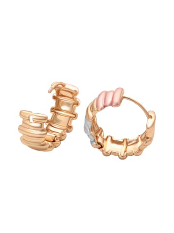 faina Women Huggie Earrings in Rose Gold