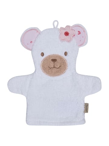 Sterntaler Waschhandschuh BÄR Betty in weiß