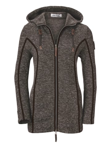 WITT WEIDEN Fleece-Jacke in mokka-meliert