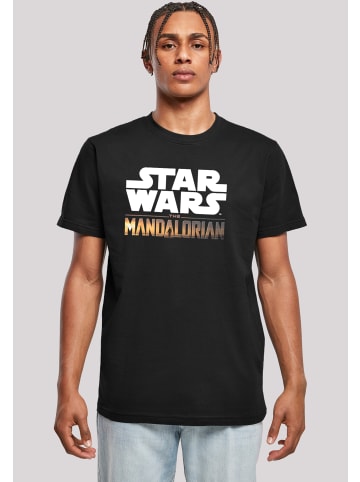 F4NT4STIC T-Shirt Star Wars The Mandalorian Logo in schwarz