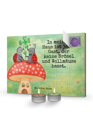 Mr. & Mrs. Panda adventskalender kerzen Marienkäfer Fliegenpilz ... in Weiß