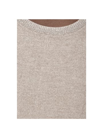 Street One Langarmshirt in rich mocha mel.