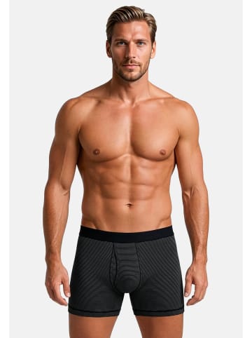 ESGE Retro Short / Pant Feinripp Ringel in Schwarz