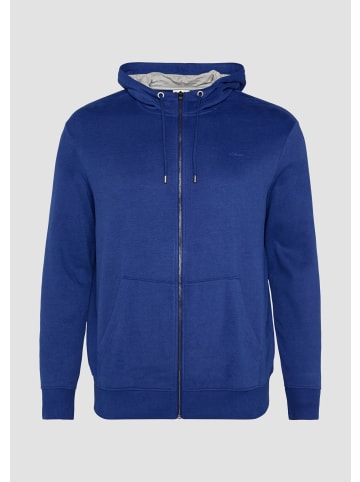 s.Oliver Sweatshirt Jacke in 5612_ozeanblau