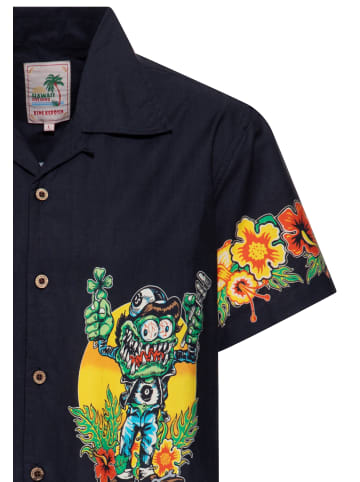 King Kerosin King Kerosin Hawaiihemd Lucky Monster in schwarz