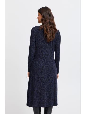 Fransa Jerseykleid FRCERICA Regular fit in Black Navy mix AOP MA24 02F
