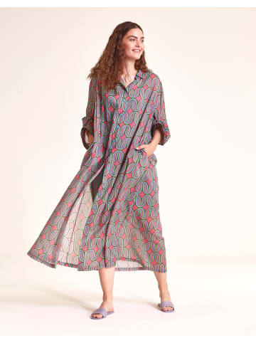 Oilily Discovery-Webkleid mit langen Ärmeln in Orange